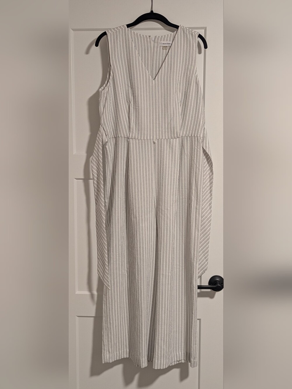 Striped Sleeveless Jumpsuit